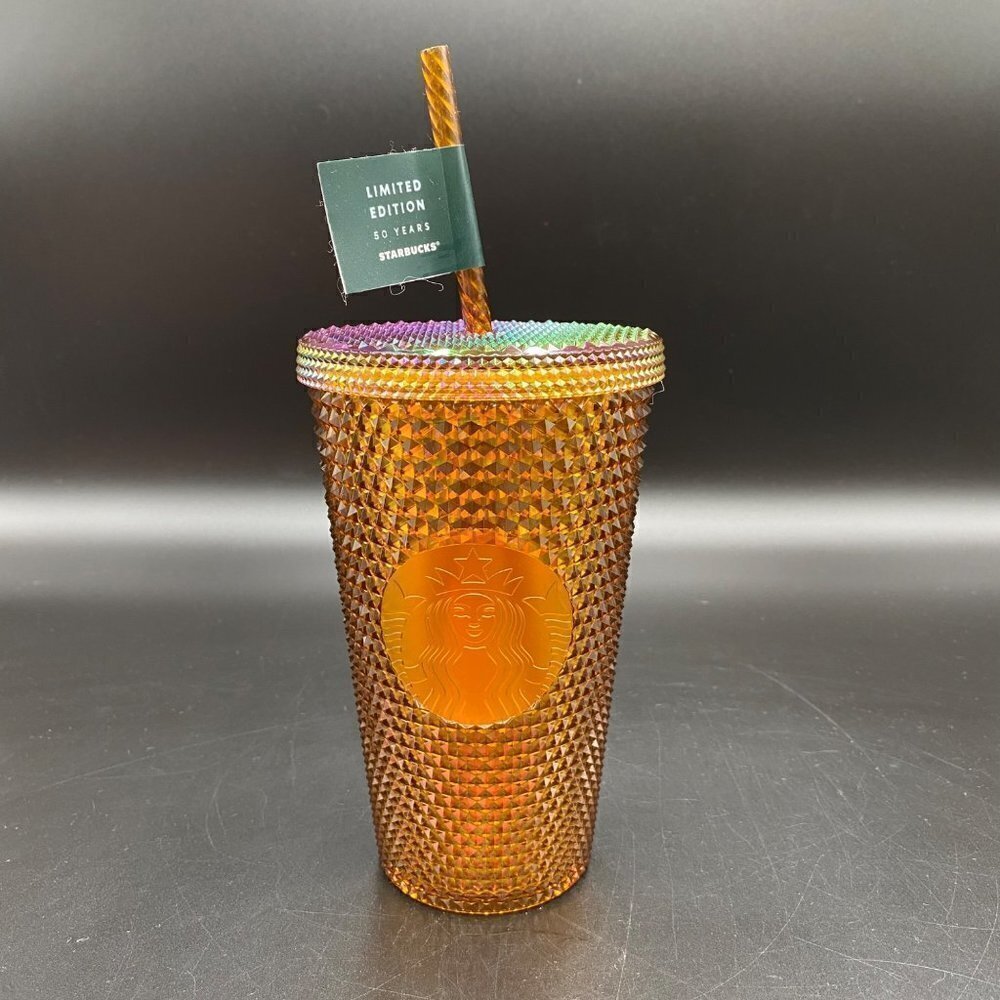 Starbucks Limited Edition 50th Anniversary Gold 16oz Tumbler